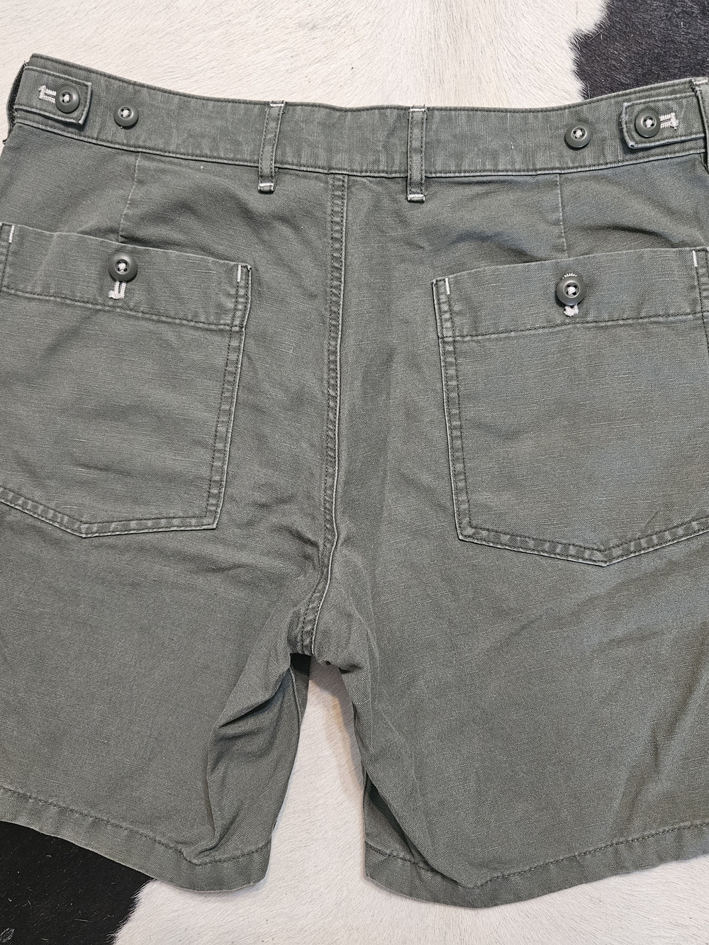 Men's J CREW Olive Green Utility Shorts Sz. 31 - Picture 2 of 7